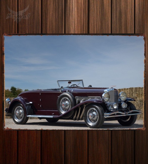 Металлическая табличка Duesenberg SJ Convertible Coupe by Murphy Металлическая табличка Duesenberg SJ Convertible Coupe by Murphy